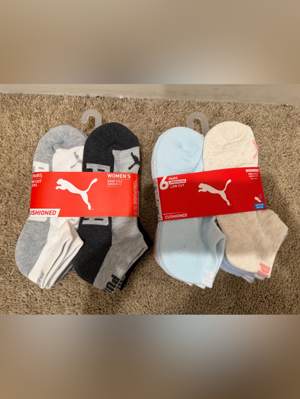 “New” Take All Puma Women's Low-Cut 6pairs Cushioned Socks size5-9.5